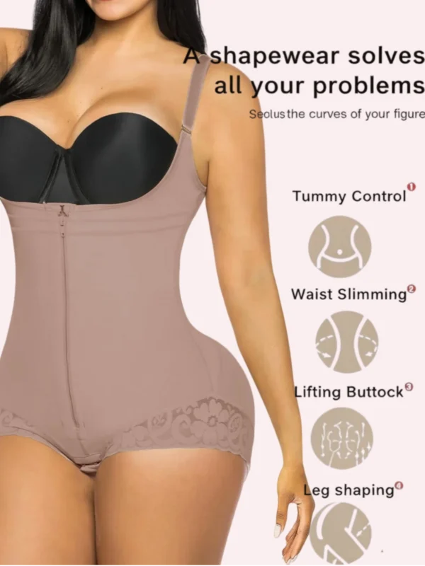 Zip-Front Support Bodysuit