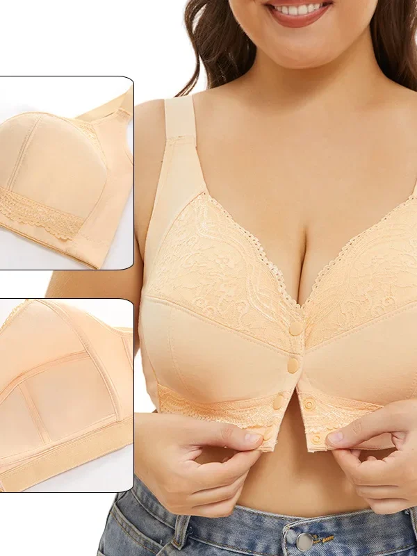 Wire-Free Front-Close Bra